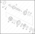 TRANSMISSION I - MAIN SHAFT, 2023 GASGAS MC-250-FACTORY