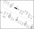 TRANSMISSION II - COUNTERSHAFT, 2023 GASGAS MC-250-FACTORY