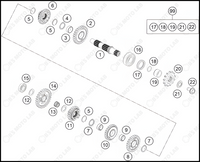 TRANSMISSION II - COUNTERSHAFT, 2024 GASGAS MC-85-17-14