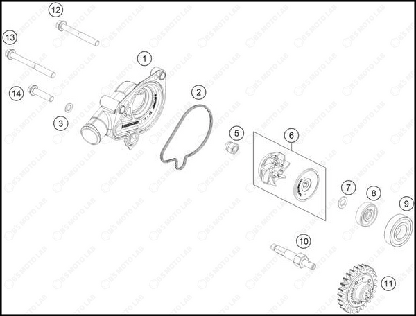 WATER PUMP, 2025 GASGAS MC-150