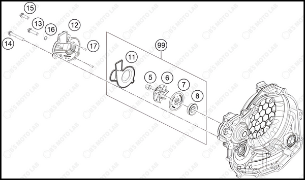 WATER PUMP, 2024 GASGAS MC-450-F