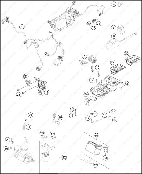 WIRING HARNESS, 2025 GASGAS MC-125