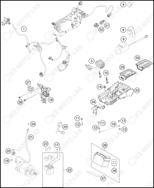 WIRING HARNESS, 2024 GASGAS MC-125